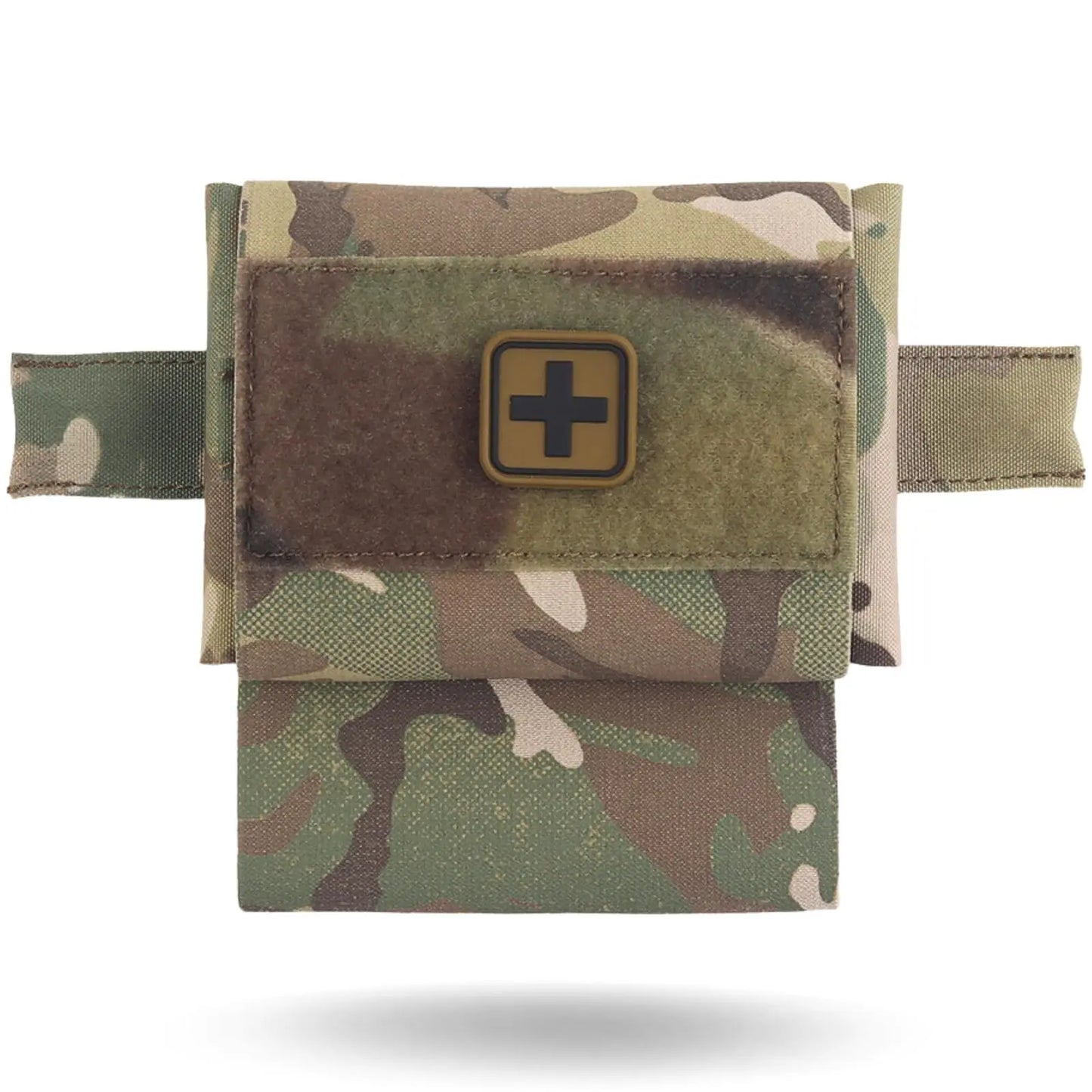 2-in-1 Micro Med Kit Medical Pouch, Tactical Mini First Aid IFAK Pouch with Tourniquet Holder, Empty Small Compact Medical Pouch