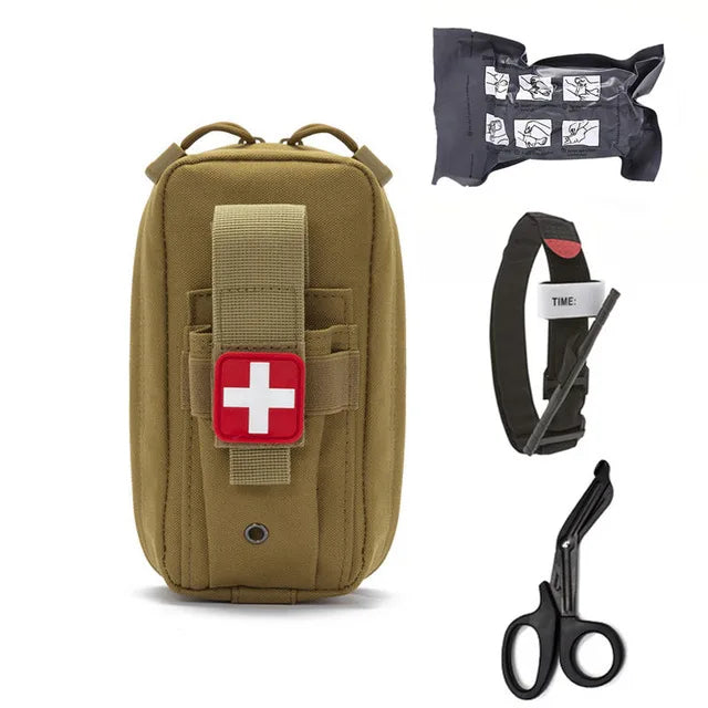 Molle medical EDC bag, EMT emergency bandage, tourniquet, scissors emergency kit, life saving bag bag