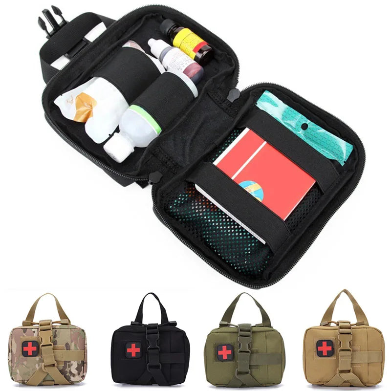 Quick Release First Aid Pouch Patch Bag Molle Amphibious Tactical Medical Kit EMT Emergency EDC Rip-Away Survival IFAK Hunting