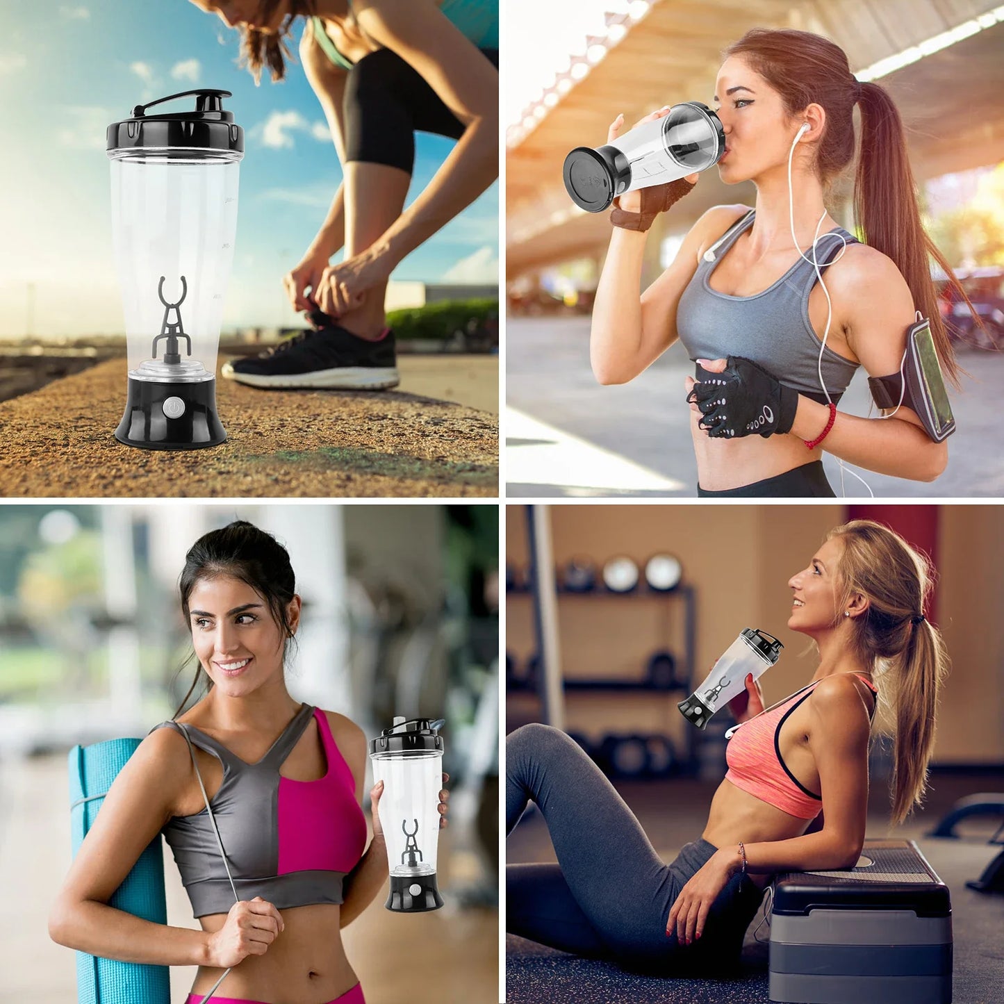 350ML Electric Protein Shaker Blender Friendly Fully Automatic Vortex Mixing Bottle Brewing Movement Eco Leakproof Fitness Cup