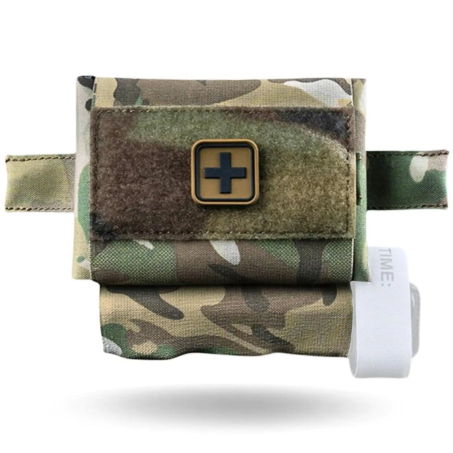 2-in-1 Micro Med Kit Medical Pouch, Tactical Mini First Aid IFAK Pouch with Tourniquet Holder, Empty Small Compact Medical Pouch